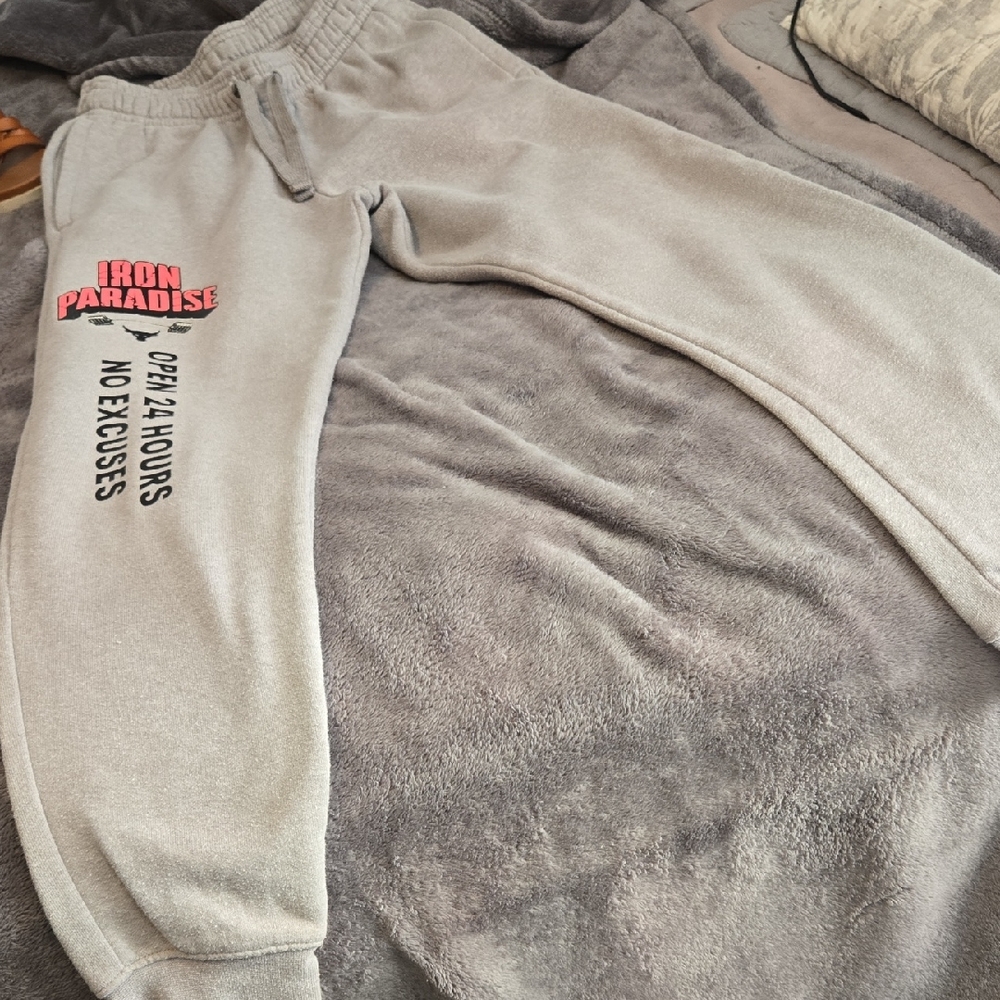 Under Armour Gray Kids Joggers with Pink Print